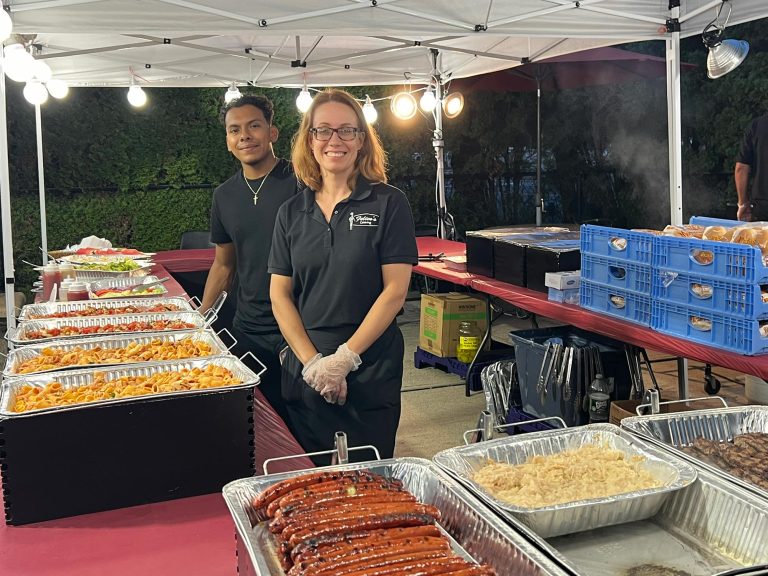 Food display at bbq