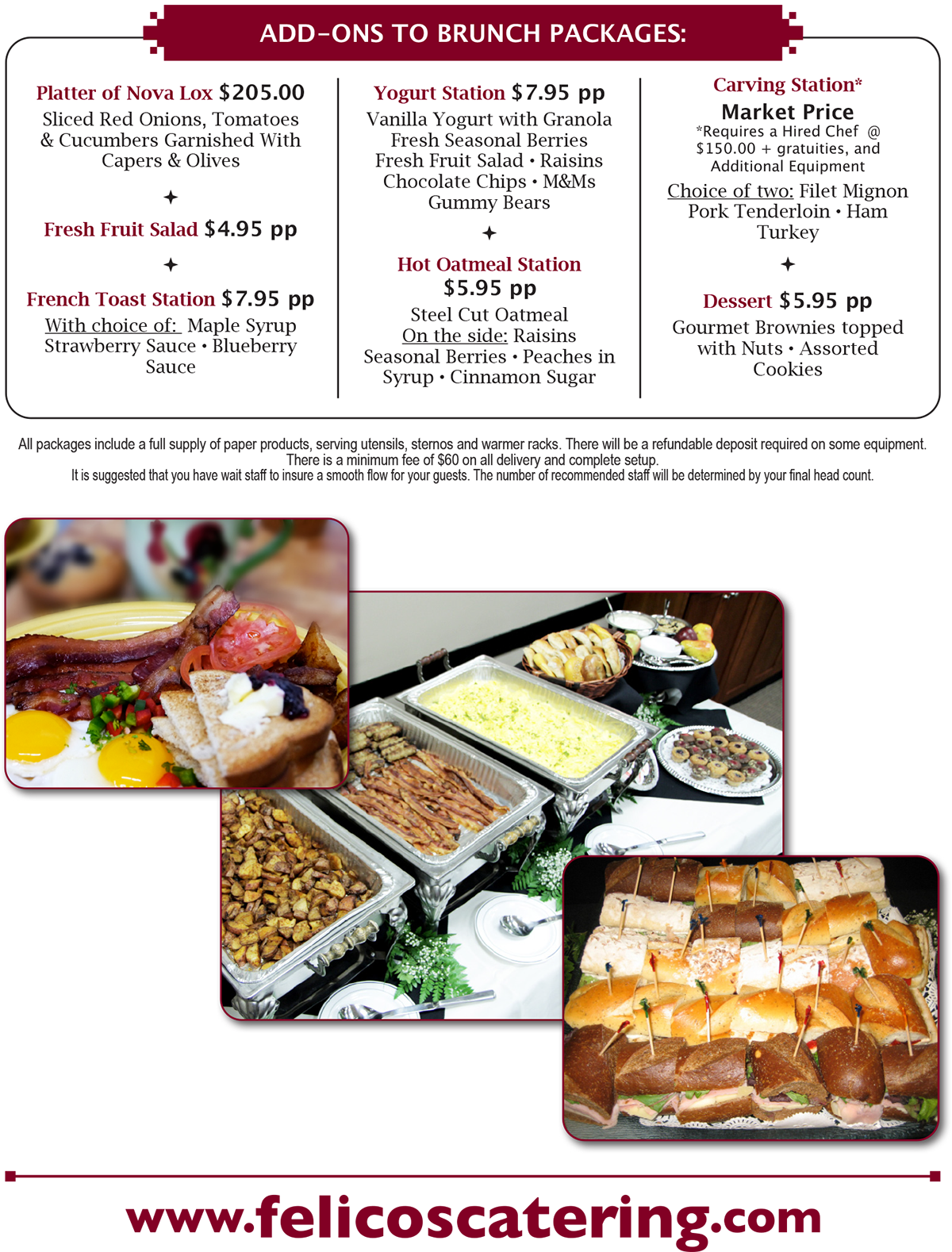 Brunch menu page 2